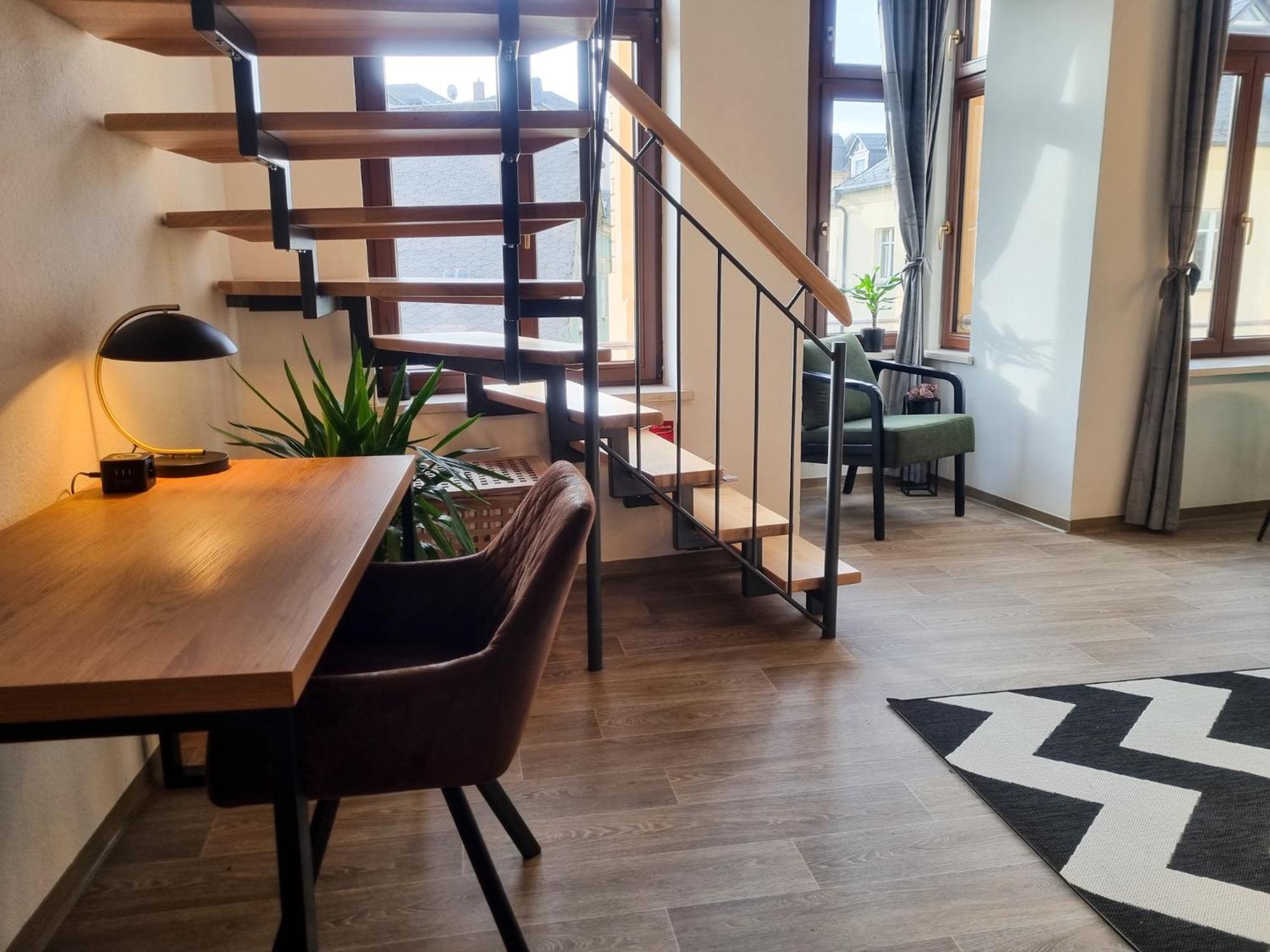 Maremar - Design Maisonette Altstadt - 4 Pers - 57Qm - Luxus Boxspringbett - Kueche - Arbeitsplatz - Privater Parkplatz Greiz Exteriér fotografie